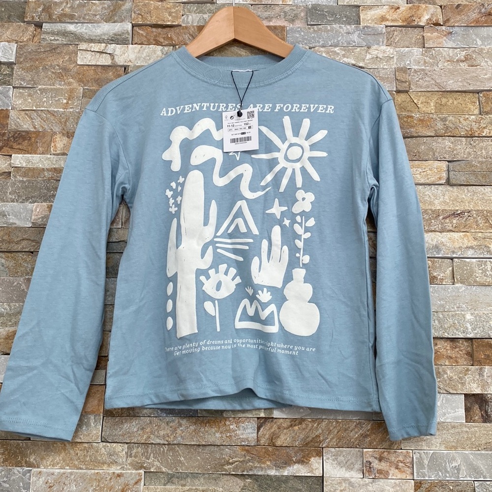 Zara Raglan Long Sleeve T-shirt